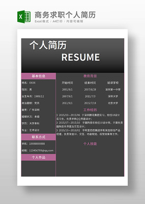 構(gòu)建專業(yè)個(gè)人商務(wù)服務(wù)簡(jiǎn)歷表 強(qiáng)化第一印象，助力開(kāi)單成交